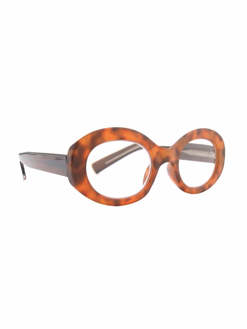 Ryan Simkhai River Tortoise Brown Oval Reading Glasses +1.5 Blue Light Filter - Picture 3 of 6